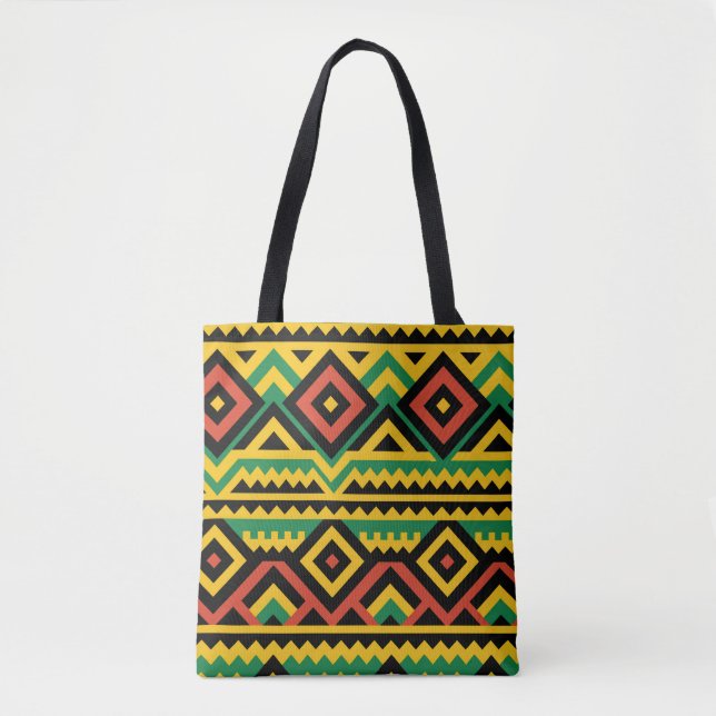 Bolso De Tela Impresión africana en negrita (Anverso)