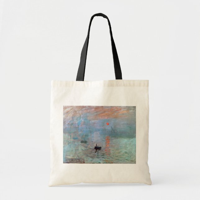 Bolso De Tela Impresión, amanecer, Claude Monet, 1872 (Frente)
