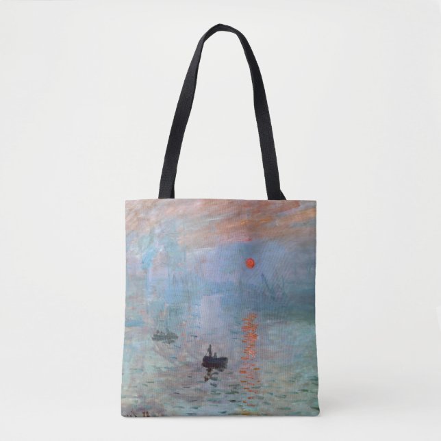 Bolso De Tela Impresión, amanecer, Claude Monet, 1872 (Anverso)