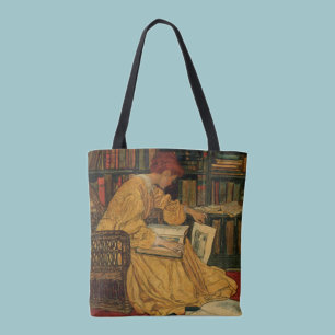 Bolso De Tela Impresión artística para amantes de libros antiguo