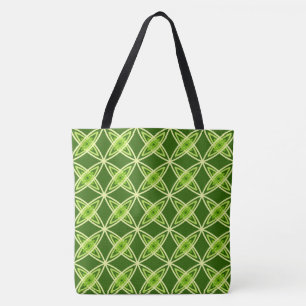 Bolso De Tela Impresión atómica moderna de mediados de siglo - v