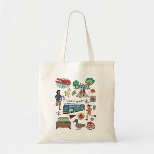 Bolso De Tela Impresión Boston de la ciudad