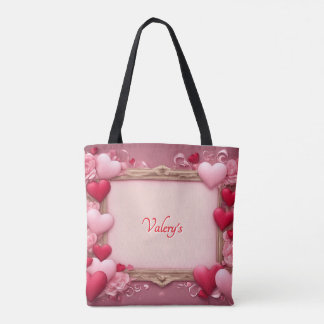 Bolso De Tela Impresión completa El día de San Valentín personal