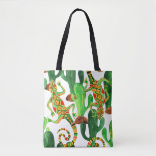 Bolso De Tela Impresión de acuarela de nalgas de cacti