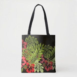 Bolso De Tela Impresión de arte floral Hawaii Aloha