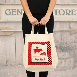 Bolso De Tela Impresión de Bandana de animales de granja