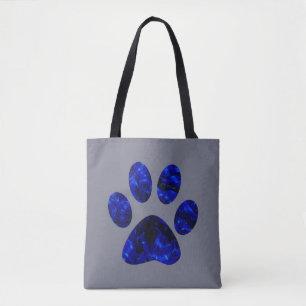 Bolso De Tela Impresión de Blue Paw