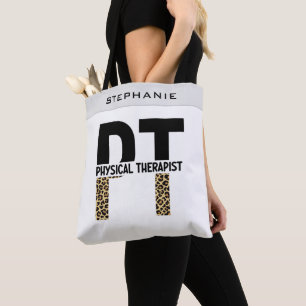 Bolso De Tela Impresión de Cheetah, terapeuta física PT personal