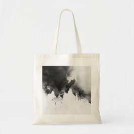 Bolso De Tela Impresión de color blanco y negro 1 Tote