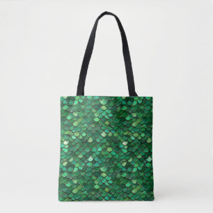 Bolso De Tela Impresión de copo verde