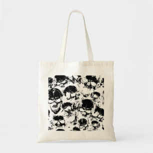 Bolso De Tela impresión de cráneos de borrón
