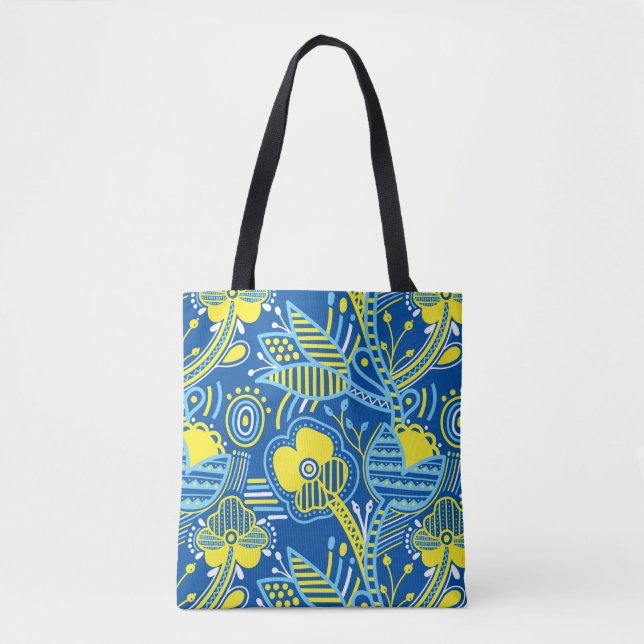 Bolso De Tela Impresión de estilo poltava ucraniana (Anverso)