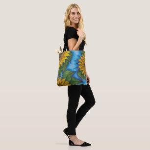 Bolso De Tela Impresión de girasol reutilizable Tote Bag Eco Fri
