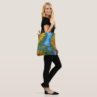 Bolso De Tela Impresión de girasol reutilizable Tote Bag Eco Fri
