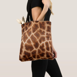 Bolso De Tela Impresión de jirafa marrón