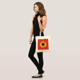 Bolso De Tela Impresión de la eructo rojo girasol Togo Bag