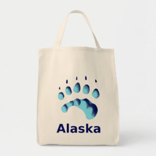 Bolso De Tela Impresión de la hoja de oso polar