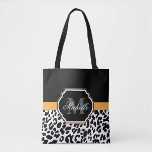 Bolso De Tela Impresión de leopardo