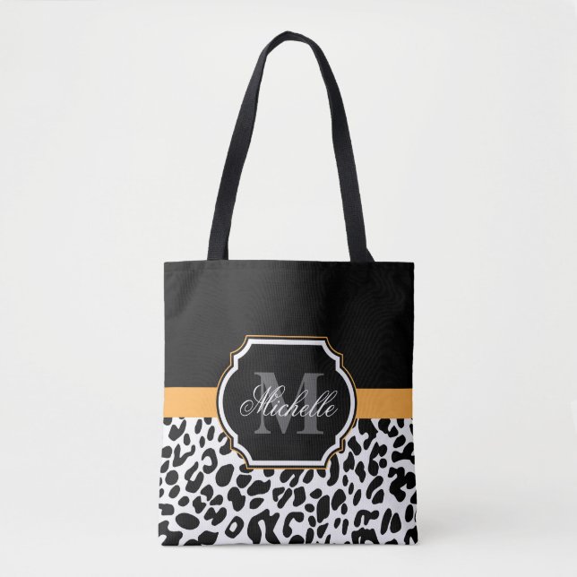 Bolso De Tela Impresión de leopardo (Anverso)