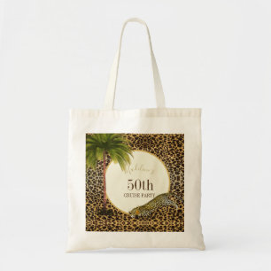 Bolso De Tela Impresión de leopardo de crucero 50 y 50
