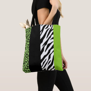 Bolso De Tela Impresión de leopardo, impresión de cebra, impresi