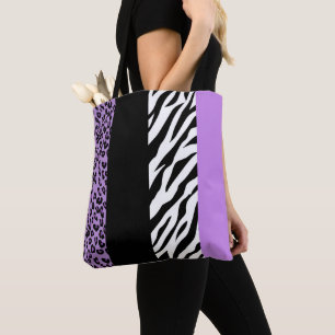 Bolso De Tela Impresión de leopardo, impresión de cebra, impresi