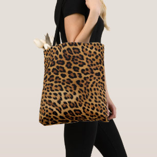 Bolso De Tela Impresión de leopardo marrón de moda