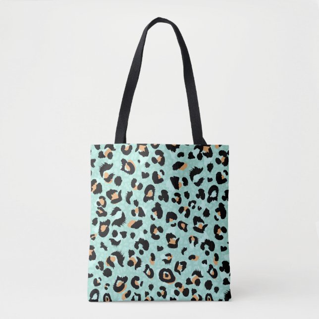 Bolso De Tela Impresión de leopardo, patrón animal (Anverso)