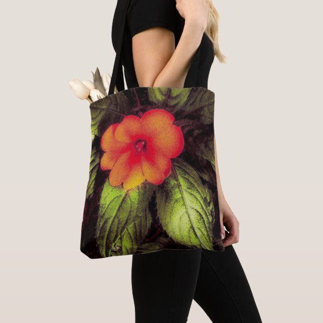 Bolso De Tela Impresión de lmpatiens (Detalle)