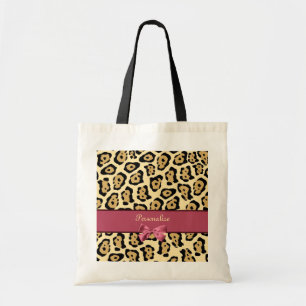 Bolso De Tela Impresión de moda de Jaguar con el arco y el