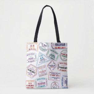 Bolso De Tela Impresión de patrón de marca de Passport
