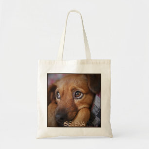 Bolso De Tela Impresión de perros de cierre adorable