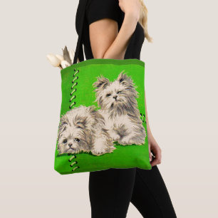 Bolso De Tela impresión de perros floofos adorables