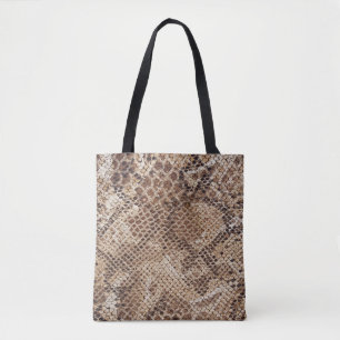 Bolso De Tela Impresión de Piel de serpiente Python Snake