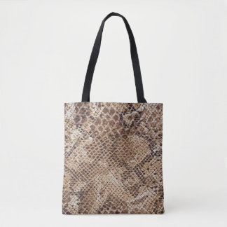 Bolso De Tela Impresión de Piel de serpiente Python Snake
