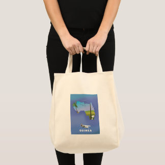 Bolso De Tela Impresión de póster de esquí de Guinea Sudáfrica.