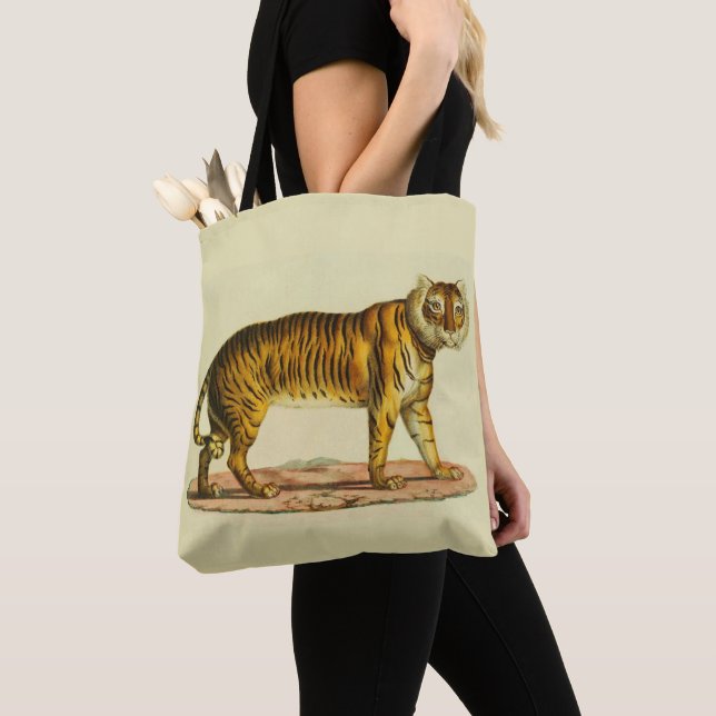 Bolso De Tela Impresión de tigre de 1824 (Detalle)
