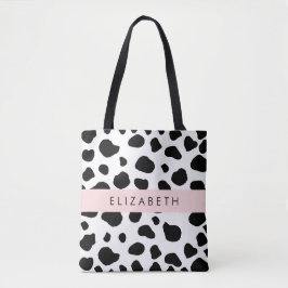 Bolso De Tela Impresión de vaca, Cuadros De Vaca, Blanco Y Negro