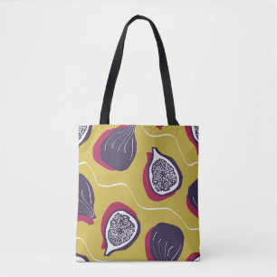 Bolso De Tela Impresión de verduras con estilo para higos