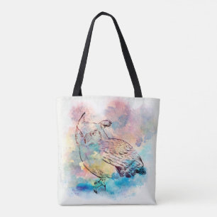 Bolso De Tela Impresión del búho