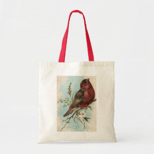 Bolso De Tela Impresión del pájaro del vintage