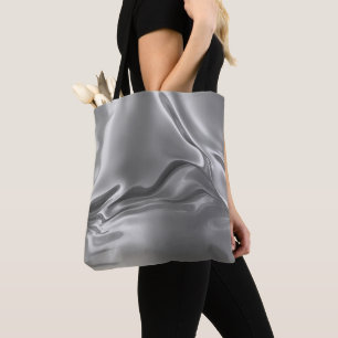 Bolso De Tela Impresión digital de plata líquida