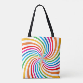 Bolso De Tela Impresión estilo arco iris suave