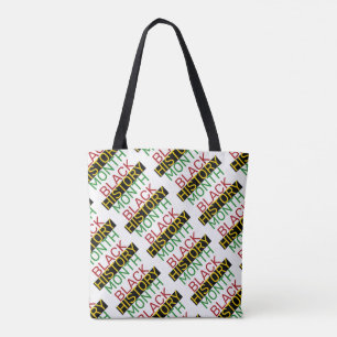 Bolso De Tela Impresión estilo BHM de HISTORIA NEGRA MES