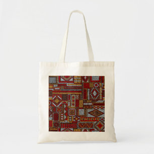 Bolso De Tela Impresión étnica bordada estilo de mosaico