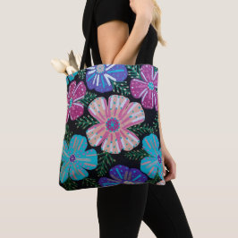 Bolso De Tela Impresión floral bohemia