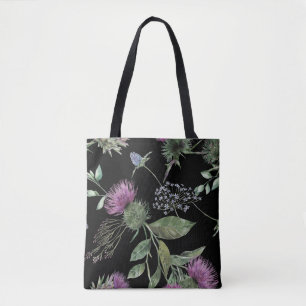 Bolso De Tela Impresión floral escocesa
