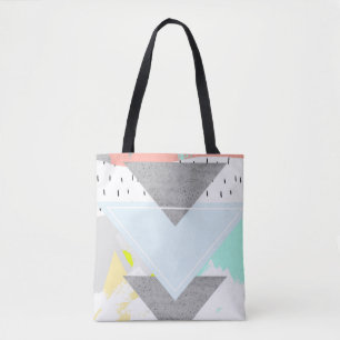 Bolso De Tela Impresión geométrica del arte