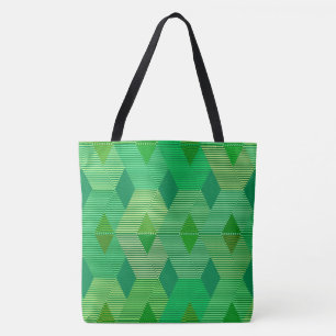 Bolso De Tela Impresión moderna de diamantes de mediados de sigl
