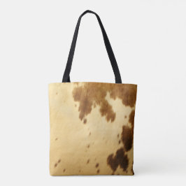 Bolso De Tela Impresión occidental de la piel del piel de vaca